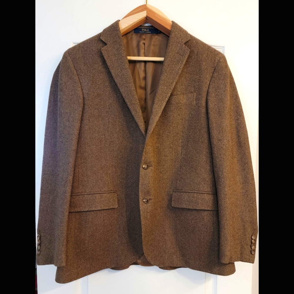 Polo Ralph Lauren tweed blazer 46R- never worn